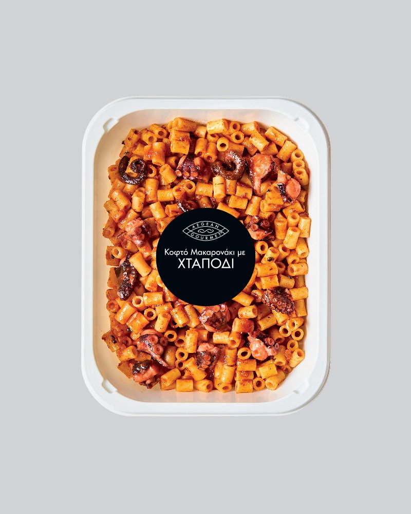 Κοφτό μακαρονάκι με χταπόδι